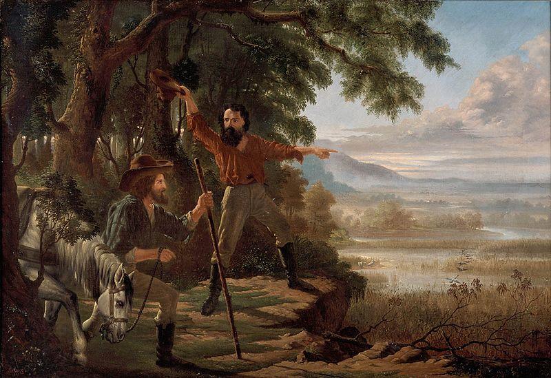 Edward Jukes Greig Arrival of Burke and Wills at Flinders River oil painting picture